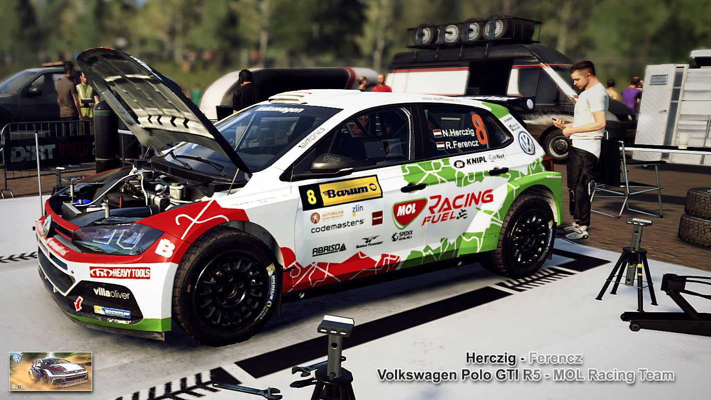 Herczig Volkswagen Polo R5 skin for Dirt Rally 2.0